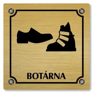 Botárna, 148x148mm, zlatá, Kansas